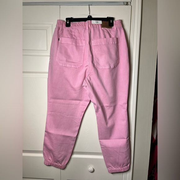 Judy Blue Women’s Pink Joggers Pants Size 14W brand new - Picture 5 of 6